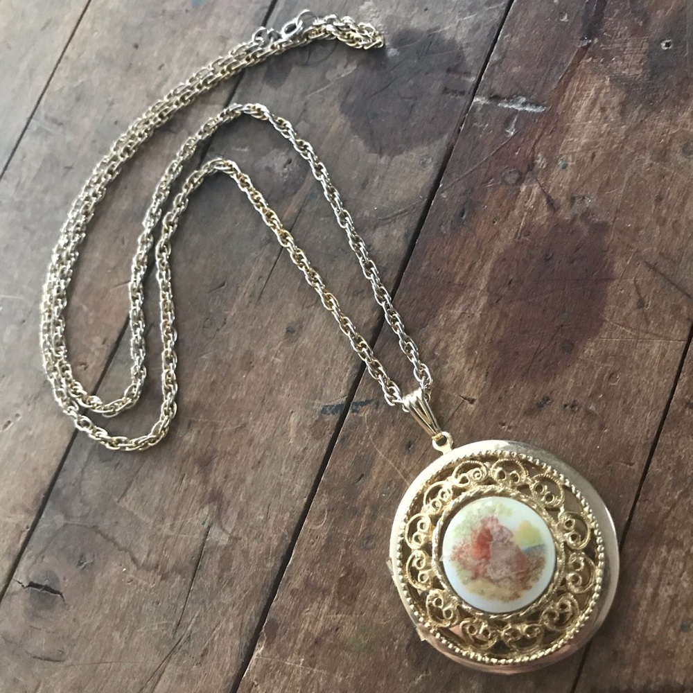 Vintage locket necklace - Picture 5 of 9